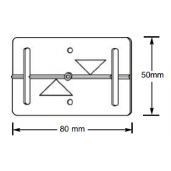 Plaque de mesure 23,50 HTVA (10 PIECES)